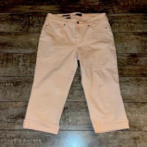NYDJ petal pink jean capris size 12